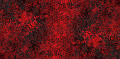Trendy living coral color texture of a concrete wall with cracks and scratches. limestone textured background. Decorative red panoramic background texture. Vintage texture of plaster or grungy marble.