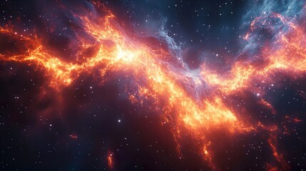 Universe emerging from the big bang galaxy in space photo