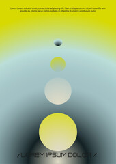 Modern Background with Gradient Mesh Holographic Shapes. Vector Template Design for your Business. Minimal Print Set in Pink Colors for Your Identity Style.