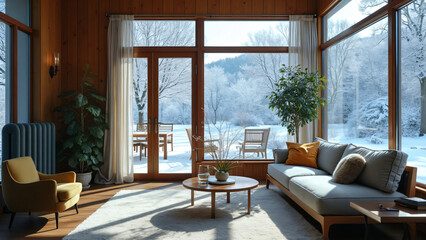 Fototapeta premium modern sunroom