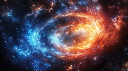 Fototapeta premium Universe taking shape from the epic force of the Big Bang photo