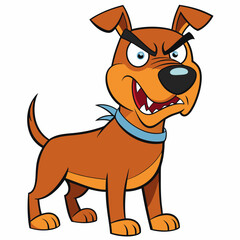 ANGRY DOG art vector illustration