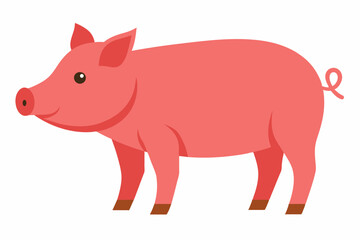 Pig slide vector design illustration on white background