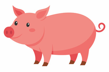 Pig slide vector design illustration on white background