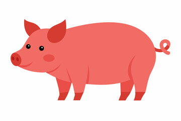 Pig slide vector design illustration on white background