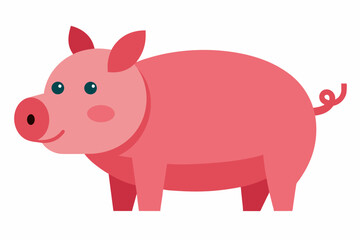 Pig slide vector design illustration on white background