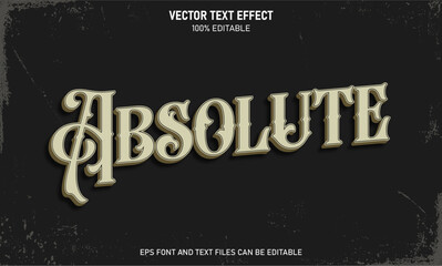 Absolute 3d editable text effect