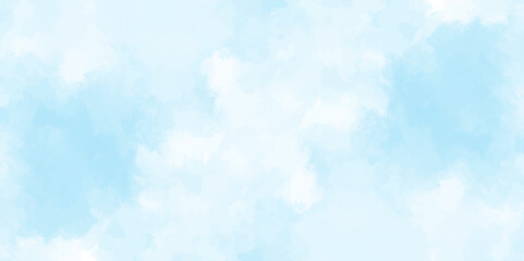 gradient light white sky background with fluffy clouds .Nature landscape in environment day horizon skyline view .cloudy in sunshine calm bright winter air background .	