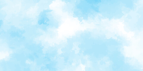 gradient light white sky background with fluffy clouds .Nature landscape in environment day horizon skyline view .cloudy in sunshine calm bright winter air background .	