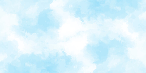 gradient light white sky background with fluffy clouds .Nature landscape in environment day horizon skyline view .cloudy in sunshine calm bright winter air background .	