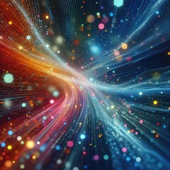 Naklejka premium fractal burst background