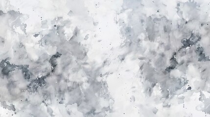 Fototapeta premium Gray aesthetic watercolor background. Artistic abstract ink background.