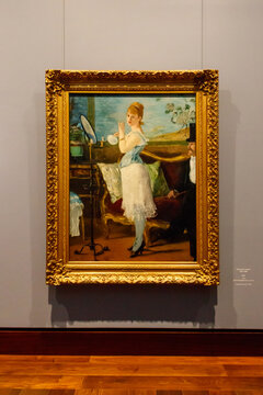 Artwork "Nana" 1877 by Edouard Manet in the Hamburger Kunsthalle, the art museum in Hamburg, Germany