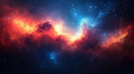 Obraz premium Cosmic birth Galaxies and universe unfolding after the Big Bang photo