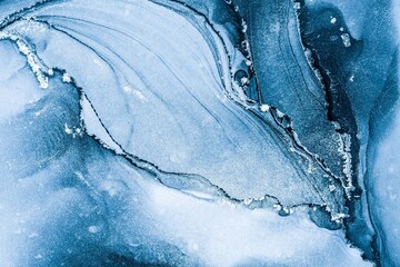 Original artwork photo of marble ink abstract art. High resolution photograph from exemplary original painting. Abstract painting was painted on HQ paper texture to create smooth marbling pattern.