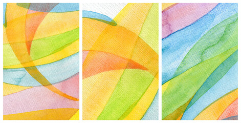 Ink watercolor hand drawn wave flow stain blot on grain paper texture background. Pastel colors....
