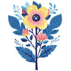 Trippy Aesthetic Flower Illustration abstract floral 