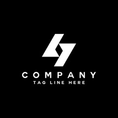 black and white business simple logo