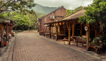 Natural and architectural details in Yen Tu mountain in Quang Ninh, Vietnam