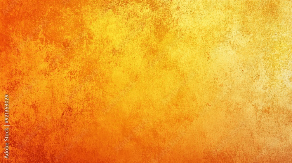 Poster this image features a textured abstract background in shades of orange and yellow. the colors create