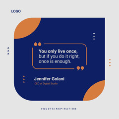 Inspirational Quote Design with Modern Aesthetic Elements