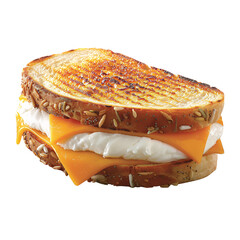 Gourmet Grilled Cheese Sandwich with Melted Cheddar and Mozzarella on Sourdough Bread