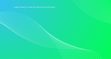 Sleek and Colorful Green Gradient Wave Design, Perfect for Eco-Event Flyers, Nature-Inspired Posters, and Green Promotional Graphics.