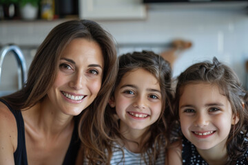 Fototapeta premium Family Morning in the Kitchen