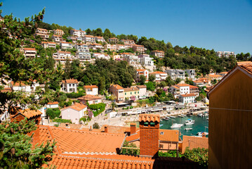 view of the town of Crotia, sea
