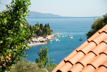 view of the sea and mountains