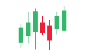 Trading candle stick pattern chart design icon. Crypto candles sign, stock and forex business investment trading analysis.
