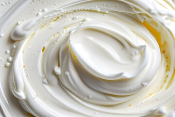 Smooth white cream texture with subtle highlights