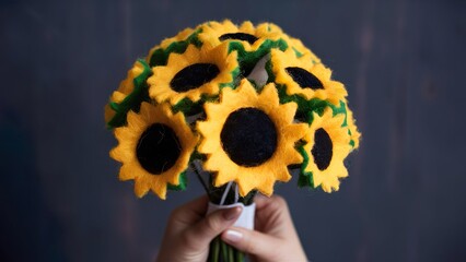 Art and sunflowers for home decor.