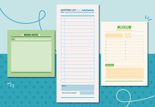 Pastel Minimalist Planner and Checklist Template
