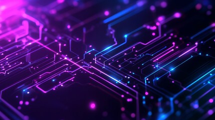 Obraz premium Abstract Digital Circuit Background