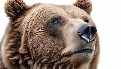 Illustration of a brown and white bear, Generative AI
