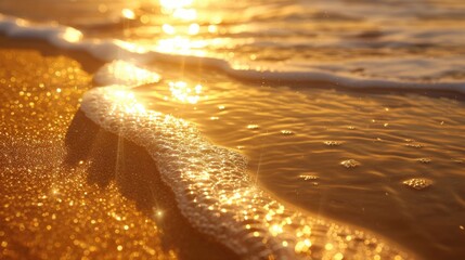 The sun is shining on the ocean, creating a beautiful and serene atmosphere