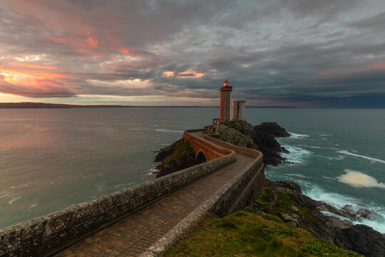 lighthouse at sunset