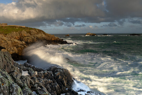 storm over the sea