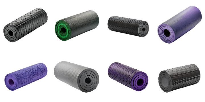 Assortment of Foam Rollers for Exercise and Physical Therapy