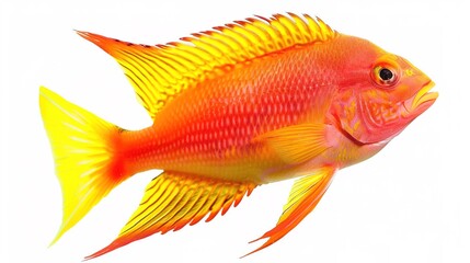 Fototapeta premium Colorful tropical fish swimming gracefully in clear water