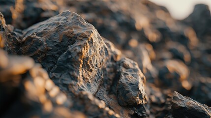 Rocky Mountain Landscape at Sunset