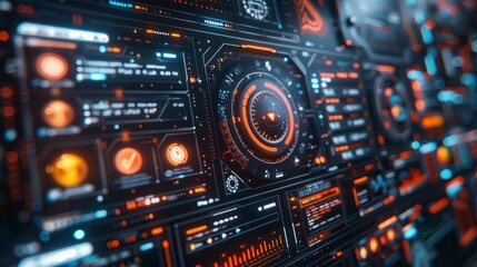 Digital interface displaying user profiles, representing high-tech communication and networking.