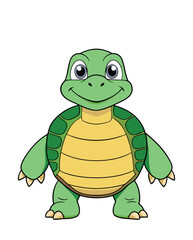Tortoise cartoon character illustration