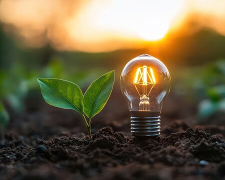 Green technology startups, vibrant innovation, sustainable solutions, environmental impact