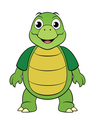 Tortoise cartoon character illustration