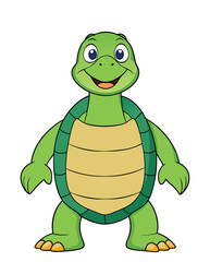 Tortoise cartoon character illustration