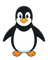 A penguin cartoon illustration