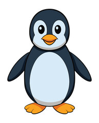 A penguin cartoon illustration