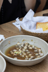 A traditional Portuguese dish of snails (
